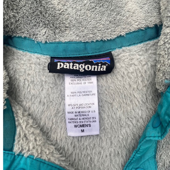 Patagonia Snap-T Fleece Gray Pullover Sweater M - Picture 3 of 6